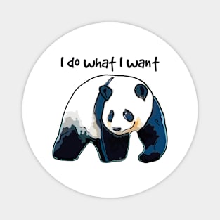 Panda I Do What I Want Magnet